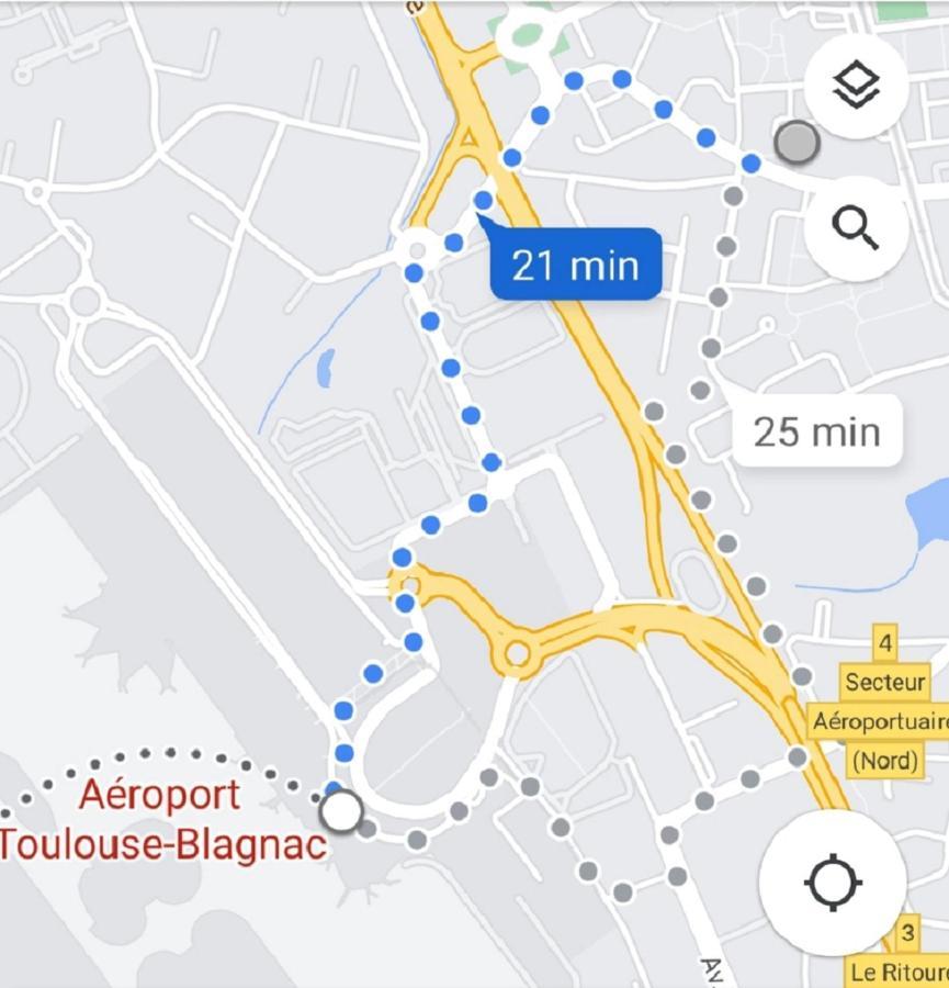 :) Spacieux T4 Aeroport, Ensoleille, Deco Soignee Blagnac Buitenkant foto